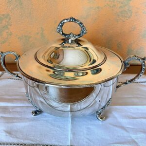 Vintage Silver-Plated Soup Tureen