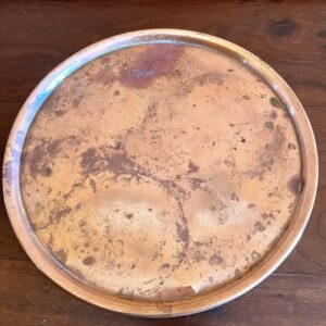 Round Vintage Copper Tray