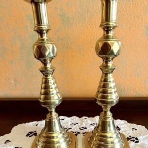 Solid Brass Victorian Candleholders