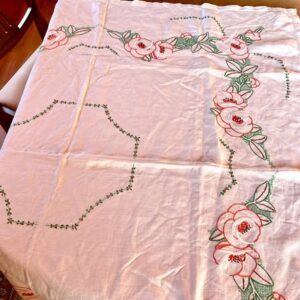Vintage Hand-embroidered Tea Cloth