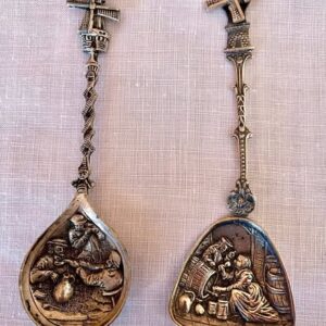 2 Vintage Dutch Souvenir Spoons