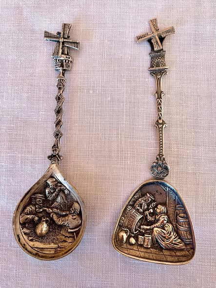 2 Vintage Dutch Souvenir Spoons